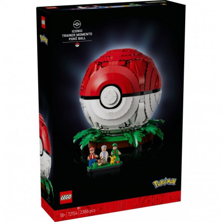 Pokémon klotsid 72154, ikooniline Poké-pall treeneritega
