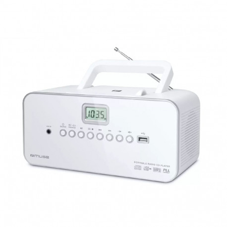 Muse M-28RDW portable stereo system Digital 3 W FM  MW White MP3 playback