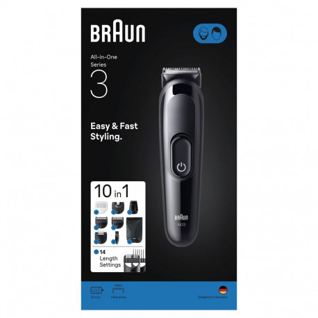 Braun juukselõikur AIO3560 14 Nickel-Metal Hydride (NiMH), must