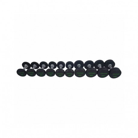 Hantlid TUNTURI PU Pro Dumbbell Set 2-12kg (10prs, 132kg)