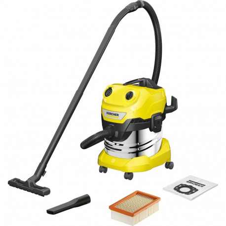WD 4 SV-20, Nass-/Trockensauger (gelb/edelstahl)