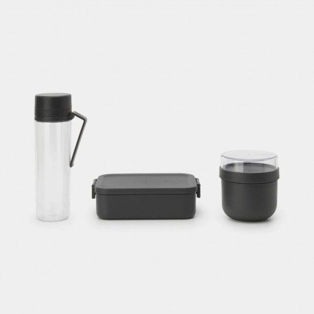 Brabantia Make & Take lõunakarbikomplekt 0.5L plast 3 tk, hall, läbipaistev