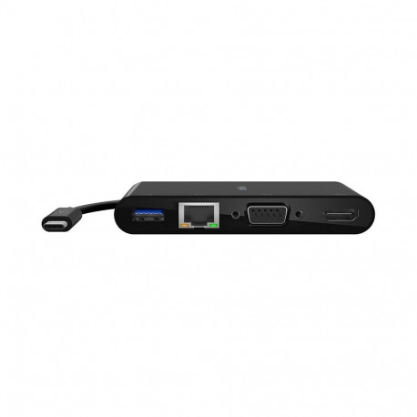 "Belkin USB-C auf Gigabit-Ethernet/HDMI/VGA/USB-A-Adapter, blk"