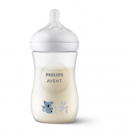Philips AVENT Natural Response SCY903/67 Bottle 260ml  flow 3 teat  koala deco  1 piece