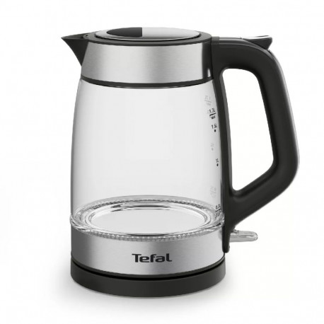 Tefal Glass Kettle KI605830 electric kettle 1.7 L 2200 W Black  Silver  Transparent