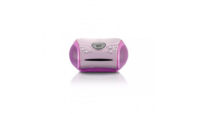 Lenco SCD-24 digitaalne FM-raadio, roosa