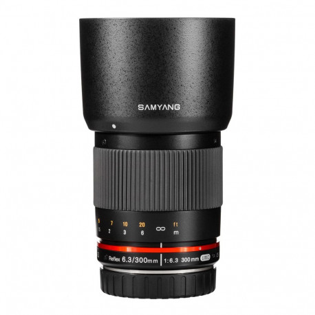 Samyang 300mm f/6.3 Reflex objektiiv Canon M, must