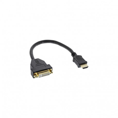 InLine HDMI-DVI Adapter HDMI A male / DVI female 0.2m