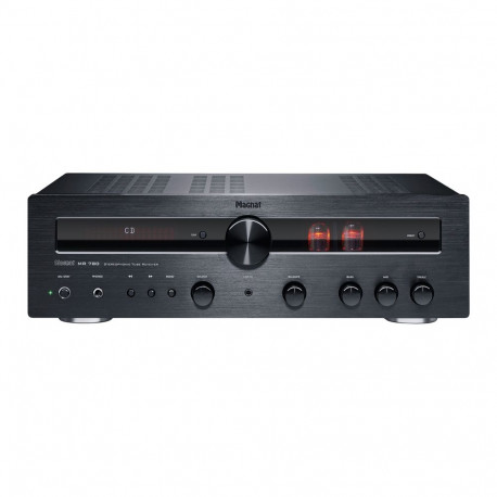 Magnat Amplifier MR 780, 2-channel, 100 Watt amplifier. Stereo hybrid receiver with 2 x ECC81 tubes,