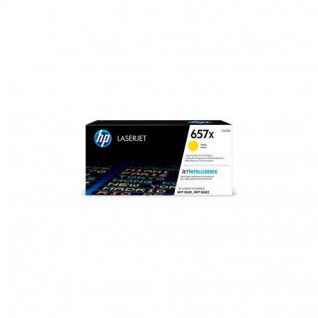 HP 657X High Yield Yellow Original LaserJet Toner Cartridge