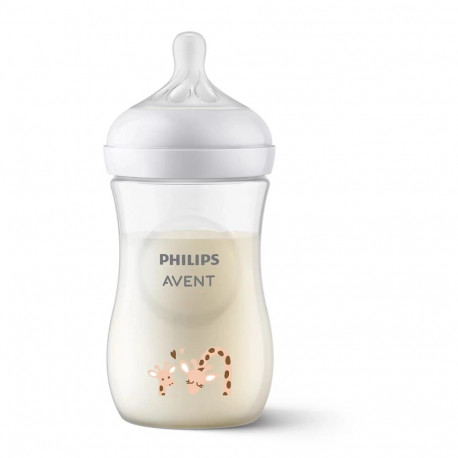 Philips AVENT lutipudel Natural Response SCY903/66 260ml 3. vooluga lutt, kaelkirjaku kujundus, 1tk