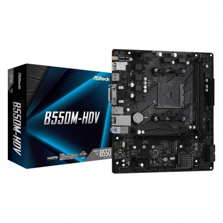 Asrock emaplaat B550M-HDV AMD B550 Socket AM4 micro ATX