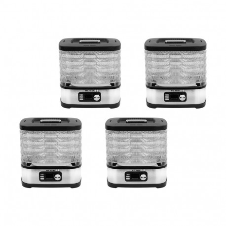 44-423 seente, köögiviljade ja puuviljade kuivati FD-04 450W LCD, pakendis 4 tk.