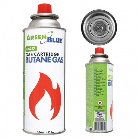 GreenBlue gaasiballoon GB227 227g butaan Pi 0875 EN417 -10°C kuni +40°C