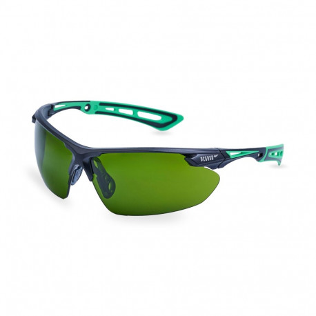 Kaitseprillid Aventur Max 210.07, rohelised, keevitajale DIN5