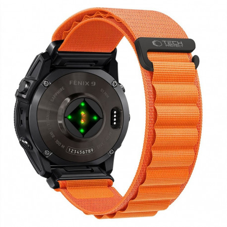 TECH-PROTECT NYLON PRO GARMIN FENIX 5 / 6 / 6 PRO / 7 / 8 / 8 PRO / E / 9 / 9 PRO (47 MM) ORANGE