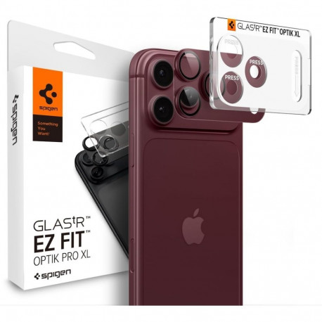 OSŁONA APARATU SPIGEN OPTIK PRO XL GLAS.TR EZ FIT CAMERA PROTECTOR IPHONE 18 PRO BURGUNDY