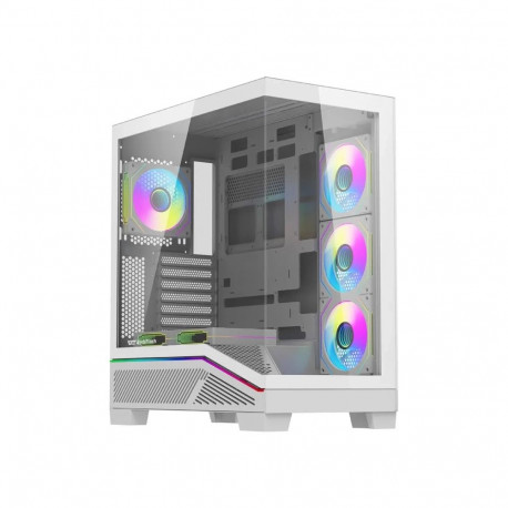 Computer Case - DarkFlash K430 | ATX | 6 Fans | USB-C | White
