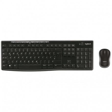 Logitech klaviatuuri ja hiire komplekt MK270, USA paigutus, must