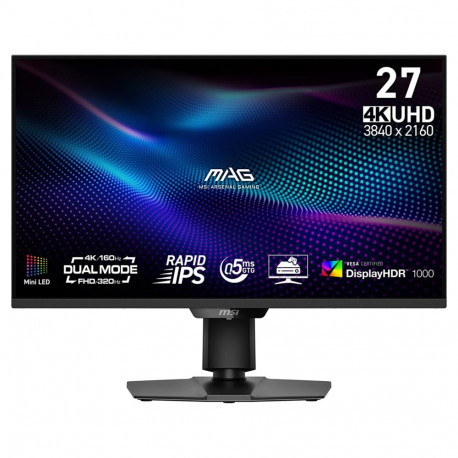 "68,6 cm (27"") 3840 x 2160 Pixel MSI 9S6-3CF09H-010 16:9 4K Ultra HD Rapid IPS 0,5 ms 160 Hz HDR Di