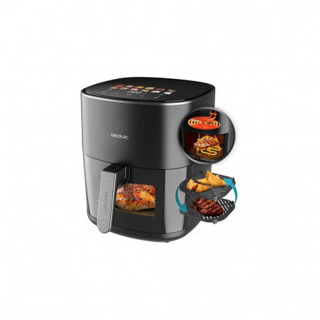 "Heiluftfritteuse Cecofry&Grill Duoheat 6500 (schwarz, 2.200 Watt, Korb 6,5 Liter, mit Sichtfenster,
