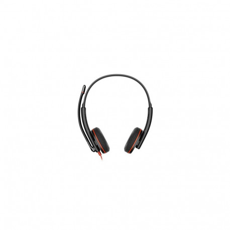 HP Poly Blackwire 3225 Stereo USB-C Headset +3.5mm Plug +USB-C/A Adapter