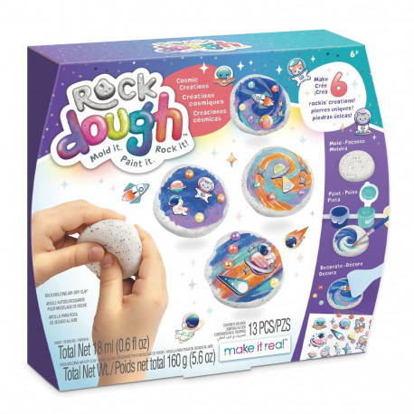 MAKE IT REAL Rock Dough voolimiskomplekt "Cosmic Clay"