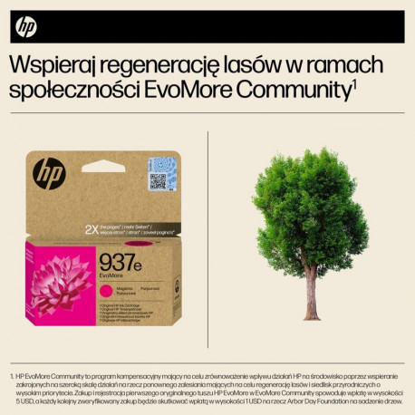 HP 937e EvoMore Magenta Original Ink Cartridge