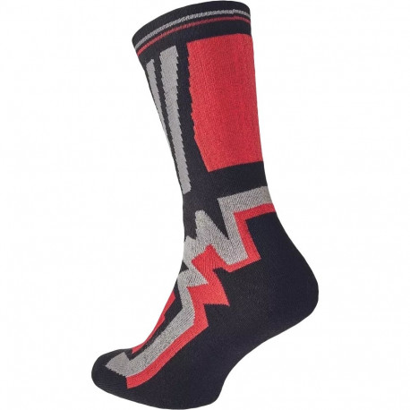 Cerva Knoxfield Long sokid must/punane 39-40