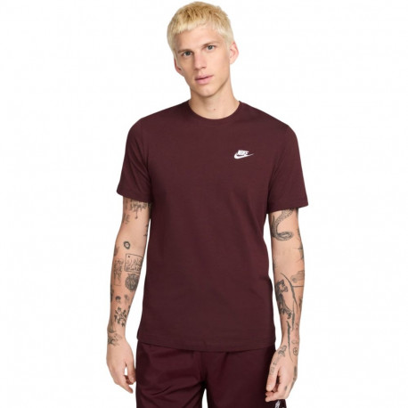 Nike meeste T-särk Club Tee AR4997 652 XL, bordoopunane