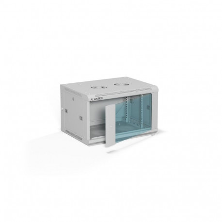 ALANTEC 19" 6U 600x450 wall-mounted cabinet, grey