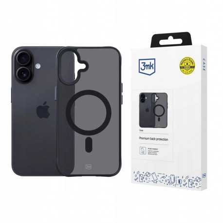 3MK - Smoke Matt MagCase - iPhone 17 - Black (Apple iPhone 17)  Mobile phone covers  Black