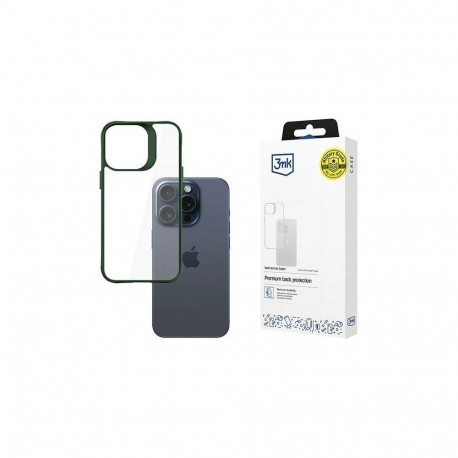 3mk kaitseümbris Satin Armor Case+ Apple iPhone 15 Pro, roheline