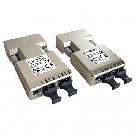 AV Extender - LINDY Fiber Optic DVI-D Single Link Extender 1920x1200 60Hz 500 m