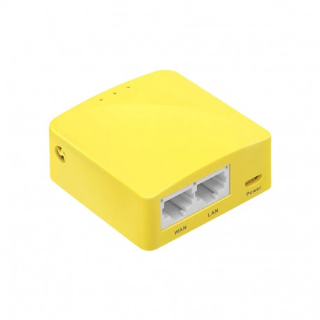 Wireless Router - GL.iNet Mango GL-MT300N-V2 Wi-Fi 4 Router 300 Mbps 2.4 GHz 2-Port USB 2.0