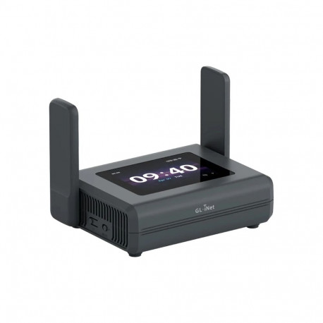 Wireless Router - GL.iNet Slate 7 Pro Router Tri-Band Wi-Fi 7 2.8-Inch Touchscreen 2.5G Ethernet USB