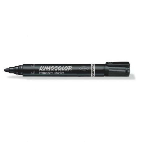 Marker permanent täidetav Staedtler Lumocolor must 2mm ümar ots