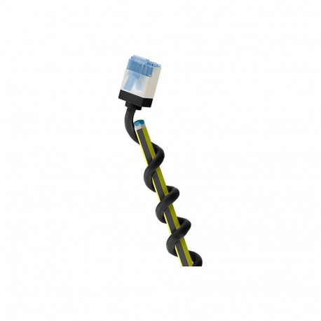 "Goobay Ultraflexibles Cat.6a Patchkabel slim, U/FTP (schwarz, 2 Meter, extrakurze Stecker)"