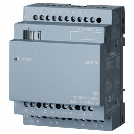 "Siemens 6ED10551CB100BA2 LOGO!8 DM16 24 Erw.-Mod. 4TE 8DE/8DA"