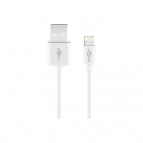 "Goobay Lightning auf USB 1m Weiß [Apple MFI zertifiziert / Sync- / Ladekabel / Datenkabel]"