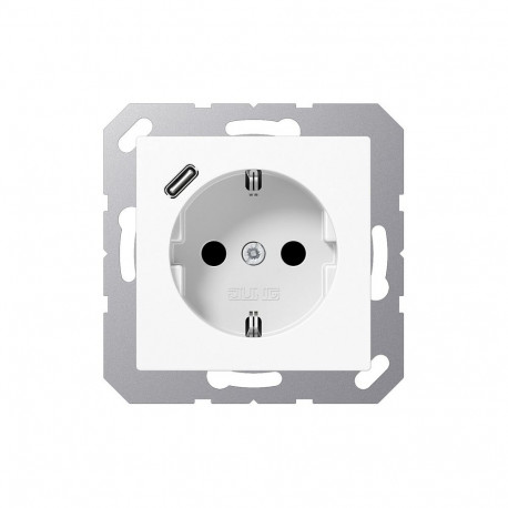 Jung Schuko-pistikupesa A1520-18CWW USB Type-C-ga