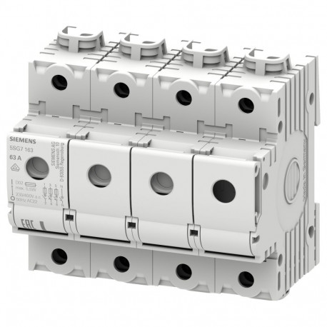 Siemens koormuslahklüliti 5SG7163 MINIZED NEOZED-kaitseelementidele D02 3p+N