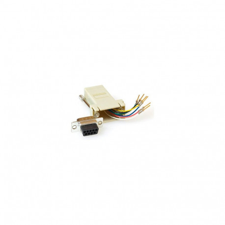Adapter RJ-45 emaspesast 09-pooluselisele D-Subi emaspesale, paigaldatav, vastupidav