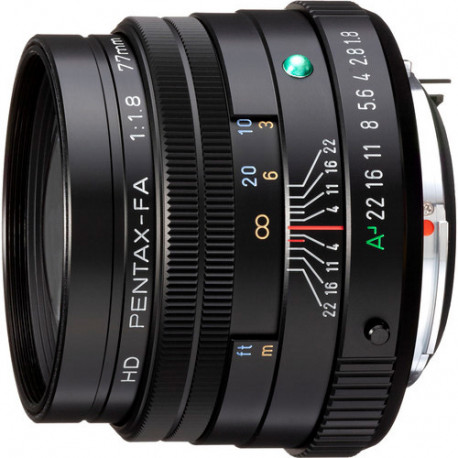 HD Pentax FA 77mm f/1.8 Limited objektiiv, must