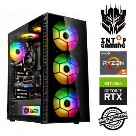 INTOP Ryzen 5 4500 32GB 1TB SSD M.2 NVME+2TB RTX5050 8GB no-OS