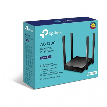 TP-Link Archer C54 wireless router Fast Ethernet Dual-band (2.4 GHz / 5 GHz) Black