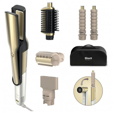 Shark HD6051SEU hair styling tool Multistyler Airflow Gold 1500 W 2.44 m