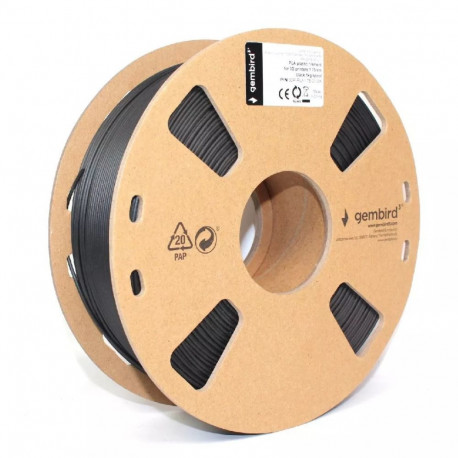 Gembird 3D-printimismaterjal 3DP-PLA1.75-01-BK polüpiimhape (PLA) 1,4kg, must