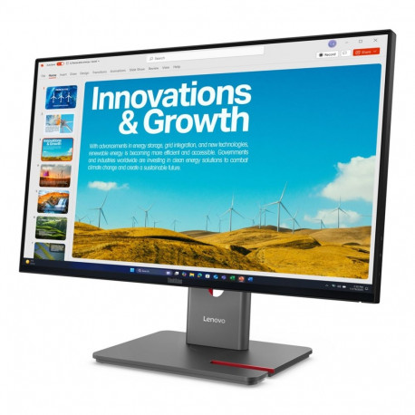 Monitor - Lenovo ThinkVision P24qd-40 23.8" QHD 120Hz USB Hub Black