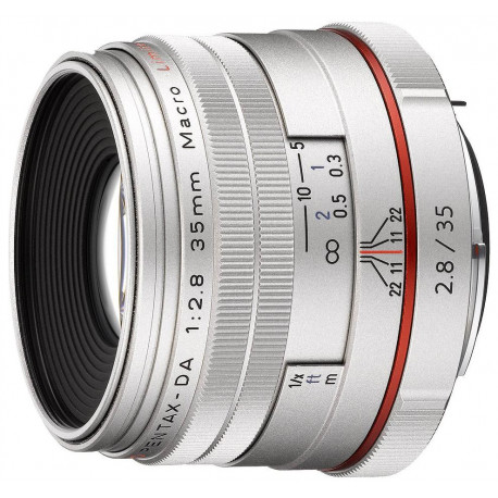 HD Pentax DA 35mm f/2.8 Macro Limited objektiiv, hõbedane